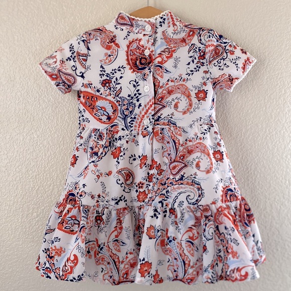 JANIE AND JACK - The Maya Dress (White Paisley) Size 12-18 - Picture 3 of 8